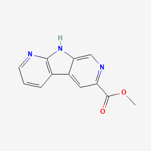 molecular formula C12H9N3O2 B8076749 Methyl 9H-pyrrolo[2,3-b:5,4-c']dipyridine-6-carboxylate 