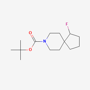 molecular formula C14H24FNO2 B8076837 tert-Butyl 1-fluoro-8-azaspiro[4.5]decane-8-carboxylate 