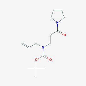 molecular formula C15H26N2O3 B8076838 tert-Butyl allyl(3-oxo-3-(pyrrolidin-1-yl)propyl)carbamate 