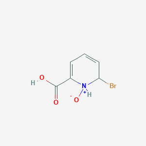 2-Bromo-1-oxido-1,2-dihydropyridin-1-ium-6-carboxylic acid