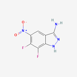 6,7-difluoro-5-nitro-1H-indazol-3-amine