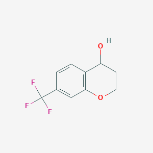 molecular formula C10H9F3O2 B8077071 7-(Trifluoromethyl)chroman-4-ol 