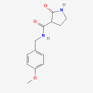 molecular formula C13H16N2O3 B8077077 N-(4-methoxybenzyl)-2-oxopyrrolidine-3-carboxamide 