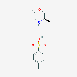 molecular formula C14H23NO4S B8077157 (R)-2,2,5-trimethylmorpholine 4-methylbenzenesulfonate 