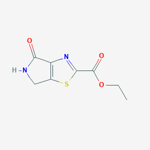 molecular formula C8H8N2O3S B8077193 Ethyl 4-oxo-5,6-dihydro-4H-pyrrolo[3,4-d]thiazole-2-carboxylate 