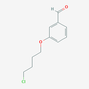 molecular formula C11H13ClO2 B8077207 3-(4-Chlorobutoxy)benzaldehyde 