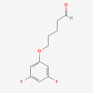 molecular formula C11H12F2O2 B8077219 5-(3,5-Difluorophenoxy)pentanal 