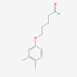 molecular formula C13H18O2 B8077228 5-(3,4-Dimethylphenoxy)pentanal 