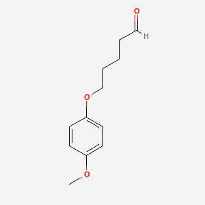 molecular formula C12H16O3 B8077236 5-(4-Methoxyphenoxy)pentanal 