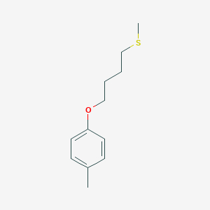 molecular formula C12H18OS B8077431 1-Methyl-4-(4-methylsulfanylbutoxy)benzene 