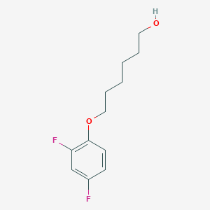 molecular formula C12H16F2O2 B8077585 6-(2,4-Difluorophenoxy)hexan-1-ol 