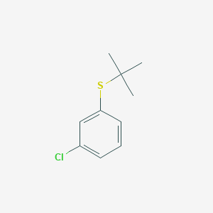 molecular formula C10H13ClS B8077722 1-Tert-butylsulfanyl-3-chlorobenzene 