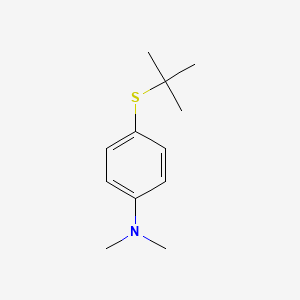 molecular formula C12H19NS B8077726 4-tert-butylsulfanyl-N,N-dimethylaniline 