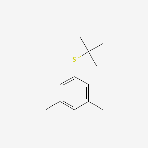 molecular formula C12H18S B8077728 1-Tert-butylsulfanyl-3,5-dimethylbenzene 
