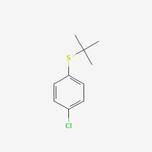 molecular formula C10H13ClS B8077801 Benzene, 1-chloro-4-[(1,1-dimethylethyl)thio]- CAS No. 7205-65-4