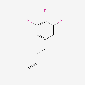 molecular formula C10H9F3 B8078174 4-(3,4,5-Trifluorophenyl)-1-butene 