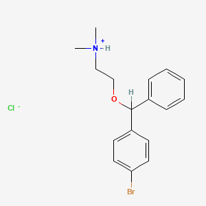 molecular formula C17H21BrClNO B8078279 beta-(p-Bromobenzhydryloxy)ethyldimethylamine hydrochloride 