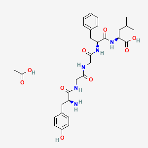 molecular formula C30H41N5O9 B8078328 Leucine enkephalin acetate salt 