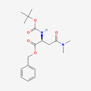molecular formula C18H26N2O5 B8078379 (S)-benzyl 2-((tert-butoxycarbonyl)amino)-4-(dimethylamino)-4-oxobutanoate 