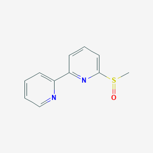 molecular formula C11H10N2OS B8078404 6-(Methylsulfinyl)-2,2'-bipyridine 
