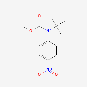 molecular formula C12H16N2O4 B8078412 Methyl tert-butyl(4-nitrophenyl)carbamate 