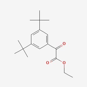 molecular formula C18H26O3 B8078475 (3,5-Di-tert-butylphenyl)oxoacetic acid ethyl ester 