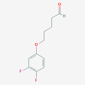 molecular formula C11H12F2O2 B8078517 5-(3,4-Difluorophenoxy)pentanal 