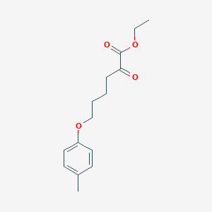 molecular formula C15H20O4 B8078560 Ethyl 6-(4-methylphenoxy)-2-oxohexanoate 