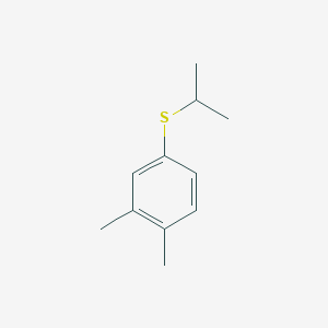 molecular formula C11H16S B8078806 1,2-Dimethyl-4-(isopropylthio)benzene 