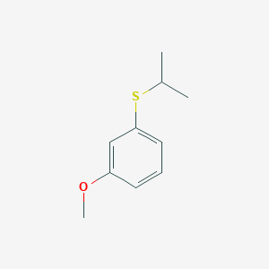 molecular formula C10H14OS B8078822 1-Methoxy-3-[(1-methylethyl)thio]benzene CAS No. 38474-03-2