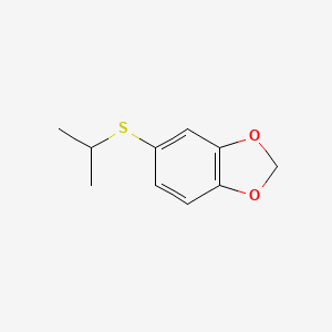 molecular formula C10H12O2S B8078830 5-[(1-Methylethyl)thio]-1,3-benzodioxole CAS No. 5279-36-7