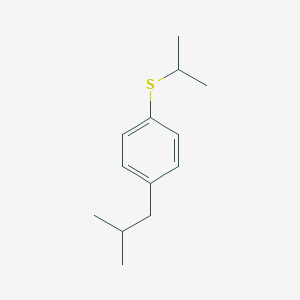 molecular formula C13H20S B8078856 1-(2-Methylpropyl)-4-propan-2-ylsulfanylbenzene 