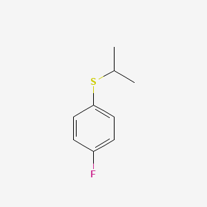 molecular formula C9H11FS B8078868 Benzene, 1-fluoro-4-[(1-methylethyl)thio]- CAS No. 702-13-6
