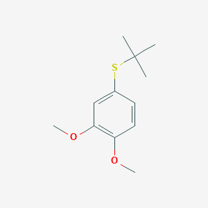 4-Tert-butylsulfanyl-1,2-dimethoxybenzene