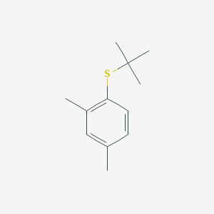 molecular formula C12H18S B8078915 1-Tert-butylsulfanyl-2,4-dimethylbenzene 
