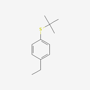 molecular formula C12H18S B8078921 1-Tert-butylsulfanyl-4-ethylbenzene 