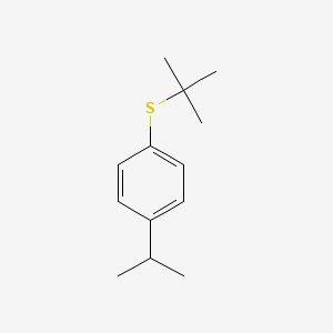 molecular formula C13H20S B8078934 1-Tert-butylsulfanyl-4-propan-2-ylbenzene 