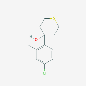 4-(4-Chloro-2-methylphenyl)thian-4-ol