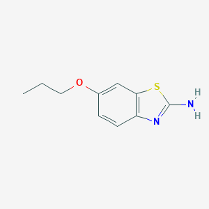 molecular formula C10H12N2OS B080791 6-Propoxybenzothiazol-2-amine CAS No. 14372-64-6