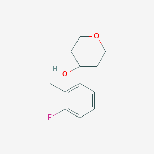 4-(3-Fluoro-2-methylphenyl)oxan-4-ol