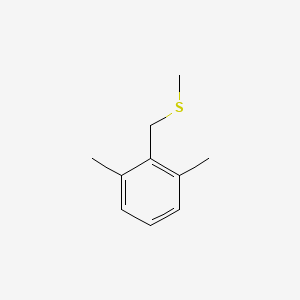 molecular formula C10H14S B8079291 1,3-Dimethyl-2-(methylsulfanylmethyl)benzene 