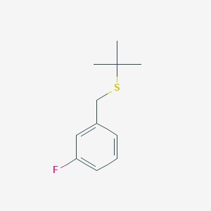 molecular formula C11H15FS B8079329 t-Butyl(3-fluorobenzyl)sulfide 