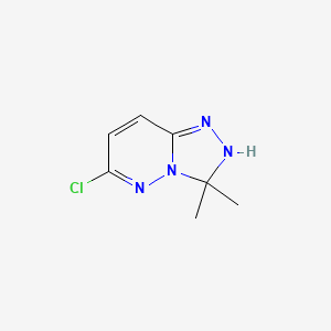 molecular formula C7H9ClN4 B8079395 6-Chloro-3,3-dimethyl-2,3-dihydro[1,2,4]triazolo[4,3-b]pyridazine 