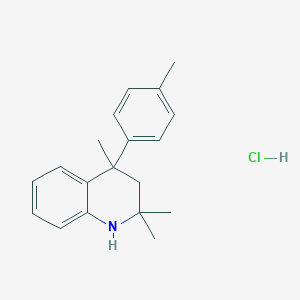 molecular formula C19H24ClN B8079425 2,2,4-Trimethyl-4-(4-methylphenyl)-1,2,3,4-tetrahydroquinoline hydrochloride 