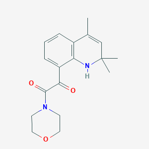 molecular formula C18H22N2O3 B8079470 2-Morpholin-4-yl-2-oxo-1-(2,2,4-trimethyl-1,2-dihydroquinolin-8-yl)ethanone 