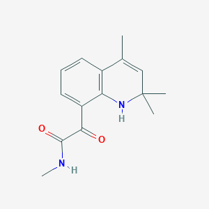 molecular formula C15H18N2O2 B8079479 N-methyl-2-oxo-2-(2,2,4-trimethyl-1,2-dihydroquinolin-8-yl)acetamide 