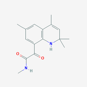 molecular formula C16H20N2O2 B8079483 N-methyl-2-oxo-2-(2,2,4,6-tetramethyl-1,2-dihydroquinolin-8-yl)acetamide 