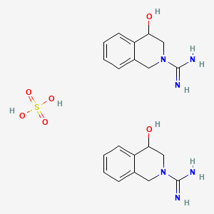 molecular formula C20H28N6O6S B8079536 rac 4-Hydroxydebrisoquine Hemisulfate 
