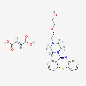 molecular formula C25H29N3O6S B8079558 喹硫平-d8半富马酸盐 