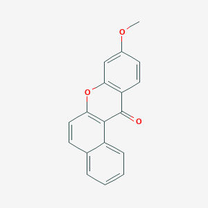 molecular formula C18H12O3 B8079574 9-methoxy-12H-benzo[a]xanthen-12-one 